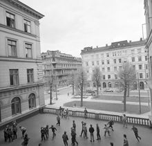 Carlssons skola, skolgården