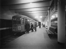 Station Ringvägen. Perrong sedd  från norr