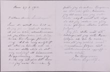 Brev från Selma Lagerlöf till Anna Lindhagen – 1913