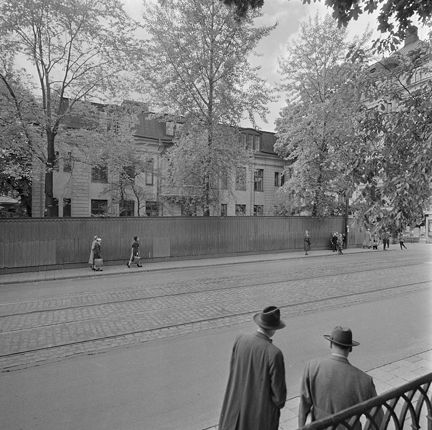 Hantverkargatan 13. Eira sjukhus nedlagt 1955