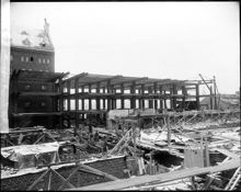 Münchenbryggeriets nya tappningslokal under byggnad. Söder Mälarstrand 25-79/Torkel Knutssonsgatan 2