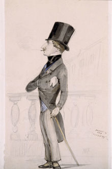 Baron Louis Wrede på Norrbro 1848