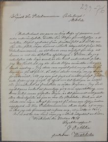Sparkad präst söker jobb vid polisens detektiva avdelning - brev 1876