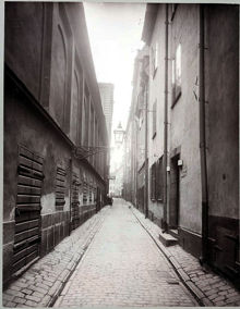Prästgatan från Tyska brinken, söderut