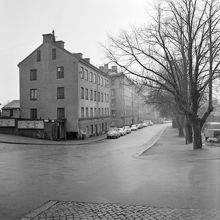 Brännkyrkagatan 131-137 västerut från Kristinehovsgatan. Här ligger nu kv. Plankan
