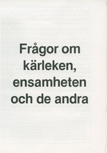 Livet som homosexuell 1980 – en enkätundersökning