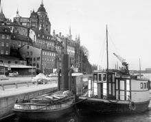 Söder Mälarstrand med fartygen Vally II och Venus