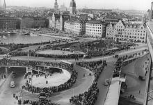 Slussinvigningen oktober 1935