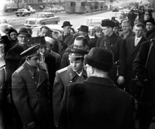 Kosmonauten Jurij Gagarin på besök i Stockholm