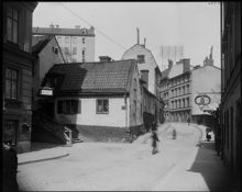 Regeringsgatan norrut från Jutas backe