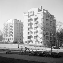 Gjörwellsgatan 12. Yxhults kontor vid hörnet av Lagerlöfsgatan