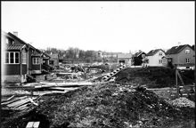 Enskede småstugeområde under byggnad