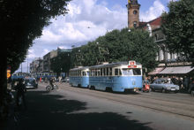Spårvagn på Östra Hamngatan i Göteborg 1963
