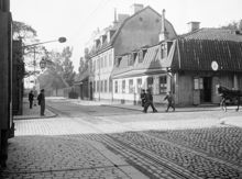 Folkungagatan 19 västerut från Södermannagatan 6. Nuv. Folkungagatan 73