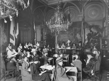 Sammanträde under den internationella kvinnokongressen i Stockholm år 1911.