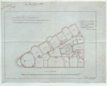 Daneliuska huset – ritning till paradvåningar på 12 rum och kök år 1898